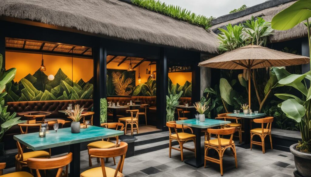 Kreative Atmosphäre Künstlercafés Bali