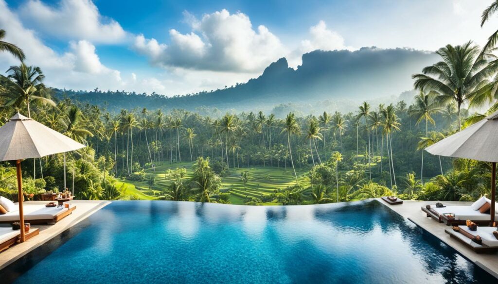 Private Pools mit Ausblick im Viceroy Bali