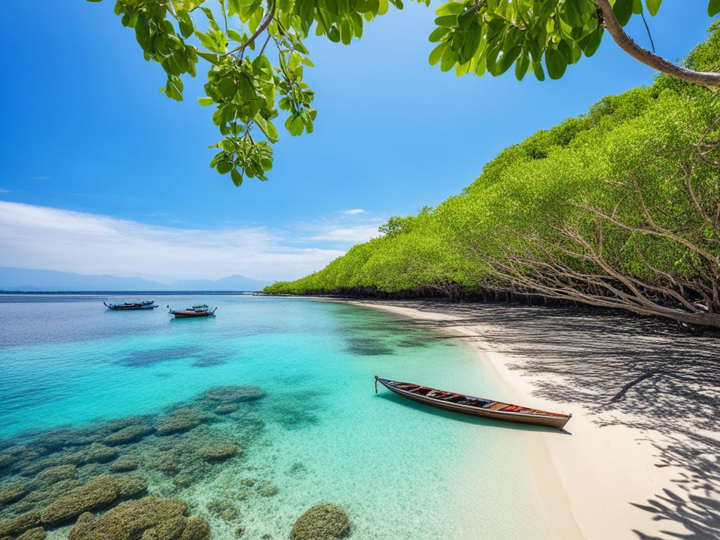 Mangrove Beach auf Nusa Lembongan